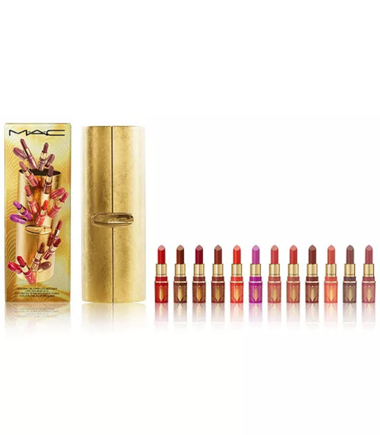 MAC 13-Pc. Golden Girls Mini Lustreglass Lipstick Vault Gift Set