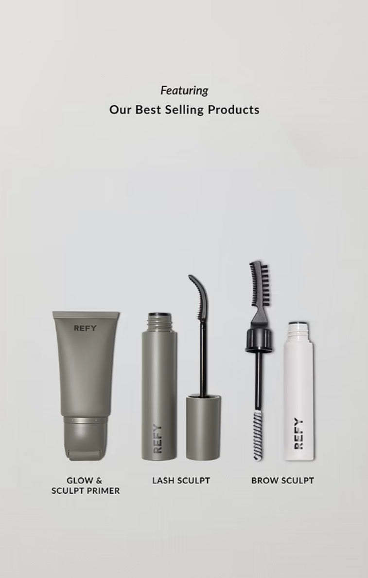 REFY, SHIMMER SCULPT FULL COLLECTION The ultimate limited-edition holiday look, simplified