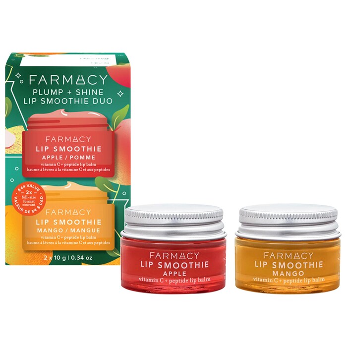 Farmacy, Plump + Shine Lip Smoothie Duo with Peptides + Vitamin C