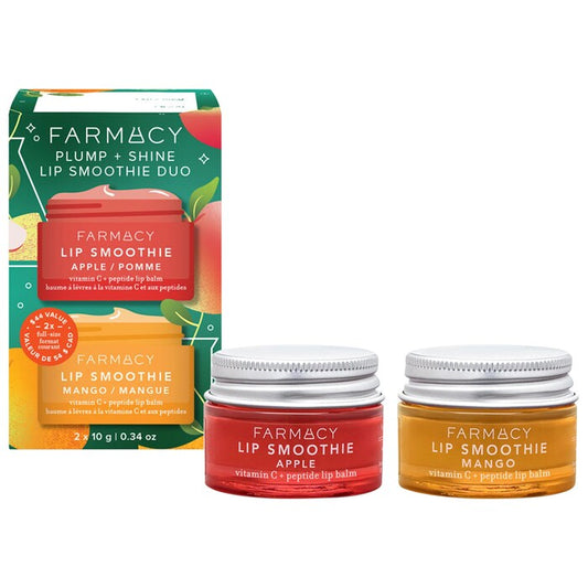 Farmacy, Plump + Shine Lip Smoothie Duo with Peptides + Vitamin C