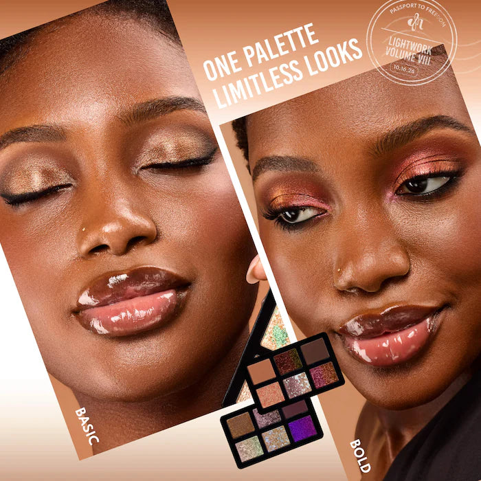 Danessa Myricks Beauty  LIGHTWORK VIII Freedom Makeup Palette: Magnetic, Customizable, Stackable Palette for Eyes & Face