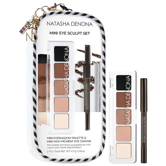 NATASHA DENONA, Mini Eye Sculpt Eyeshadow Palette &amp; Eye Crayon Pencil Duo Makeup Gift Set