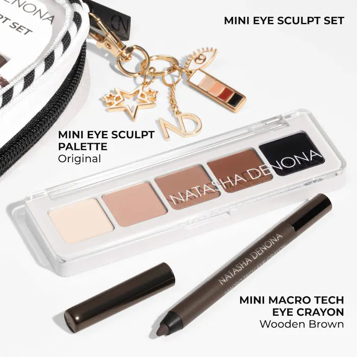 NATASHA DENONA, Mini Eye Sculpt Eyeshadow Palette &amp; Eye Crayon Pencil Duo Makeup Gift Set