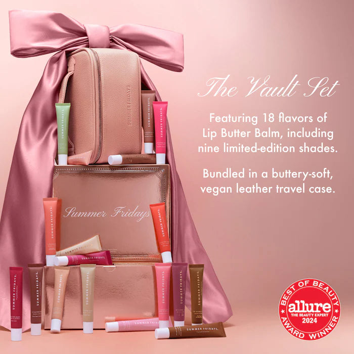Summer Fridays, The Lip Butter Balm Vault Gift Set with 18 Hydrating Flavors