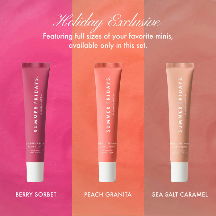 Summer Fridays, The Lip Butter Balm Vault Gift Set with 18 Hydrating Flavors