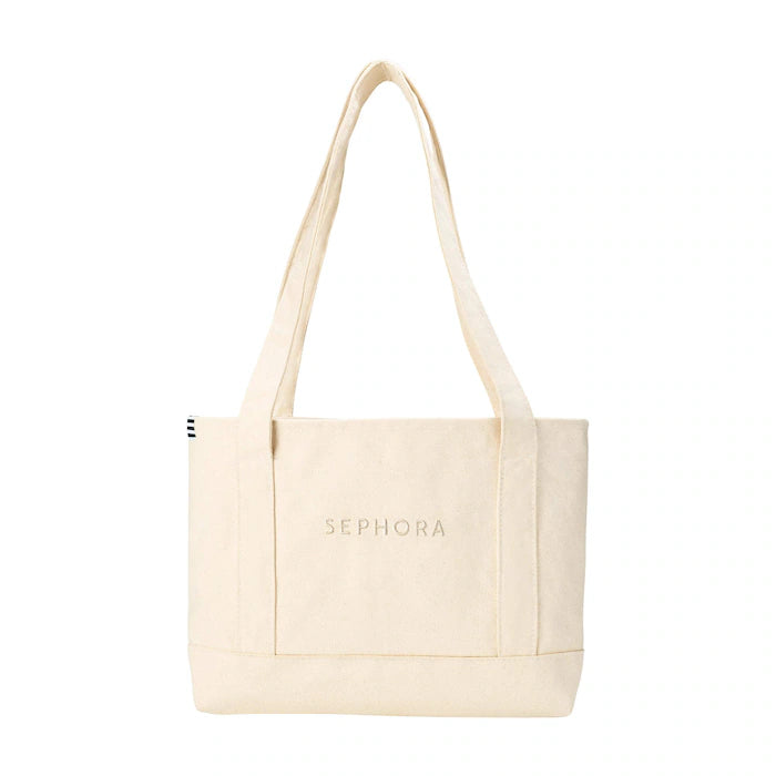 SEPHORA The Merch Shop Canvas Tote Bag with Lipstick Pockets