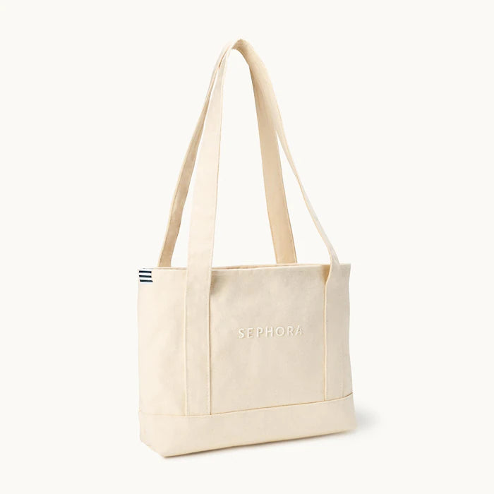 SEPHORA The Merch Shop Canvas Tote Bag with Lipstick Pockets