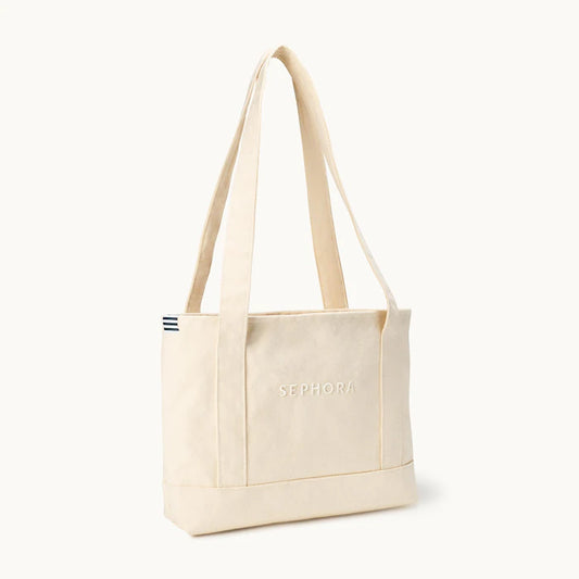SEPHORA The Merch Shop Canvas Tote Bag with Lipstick Pockets