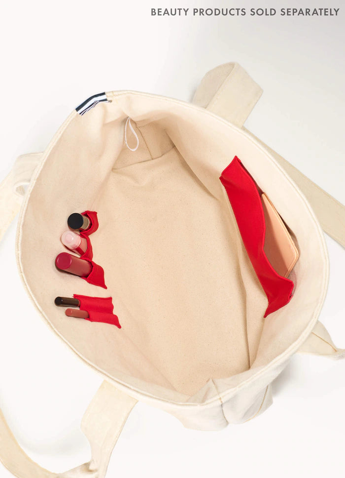 SEPHORA The Merch Shop Canvas Tote Bag with Lipstick Pockets