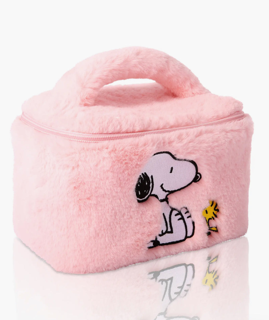 Snoopy Fluffy Cosmetic Bag for Travel PEANUTS