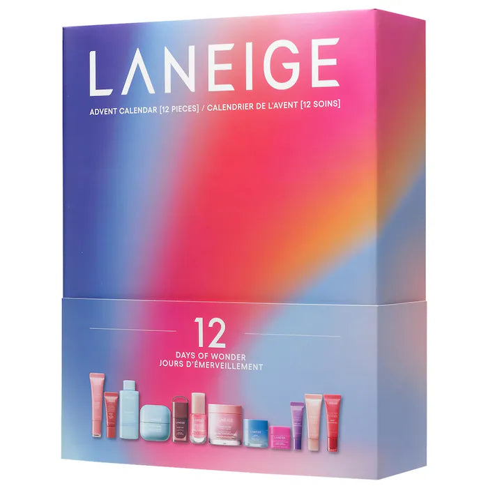 LANEIGE, 12 Days of Wonder Korean Skincare & Lip Favorites Advent Calendar