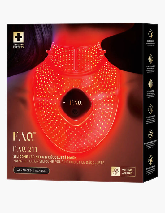 FOREO, FAQ 211 Silicone LED + Near-Infrared Neck & Décolleté Mask