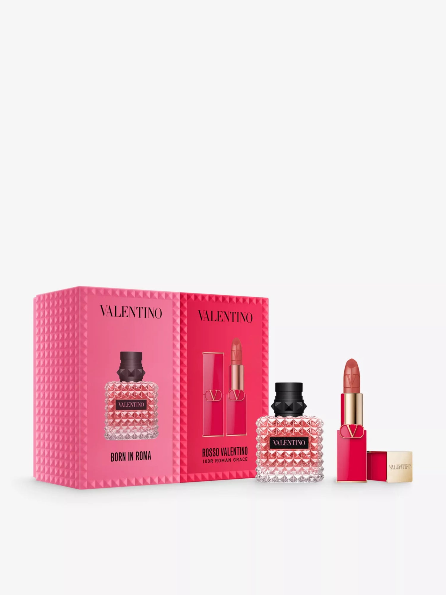 VALENTINO BEAUTY Born in Roma Donna eau de parfum and Rosso Valentino 100R gift set