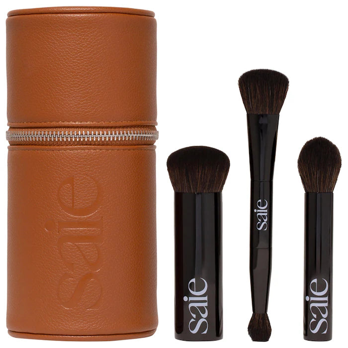 Saie, Brush Essentials Makeup Brush Gift Set with Travel Case