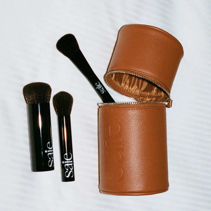 Saie, Brush Essentials Makeup Brush Gift Set with Travel Case