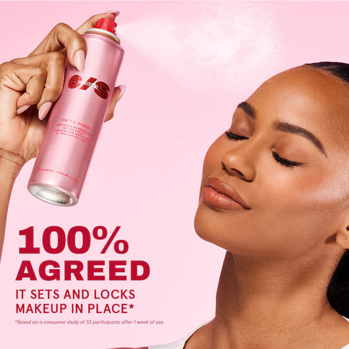 ONE/SIZE by Patrick Starrr, On ‘Til Dawn Mattifying Waterproof Setting Spray Big & Bitty Duo