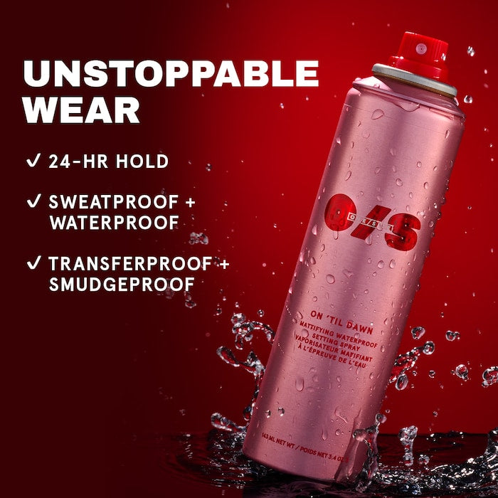ONE/SIZE by Patrick Starrr, On ‘Til Dawn Mattifying Waterproof Setting Spray Big & Bitty Duo