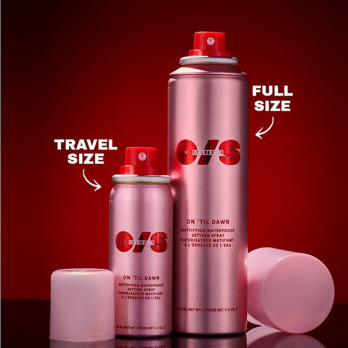 ONE/SIZE by Patrick Starrr, On ‘Til Dawn Mattifying Waterproof Setting Spray Big & Bitty Duo