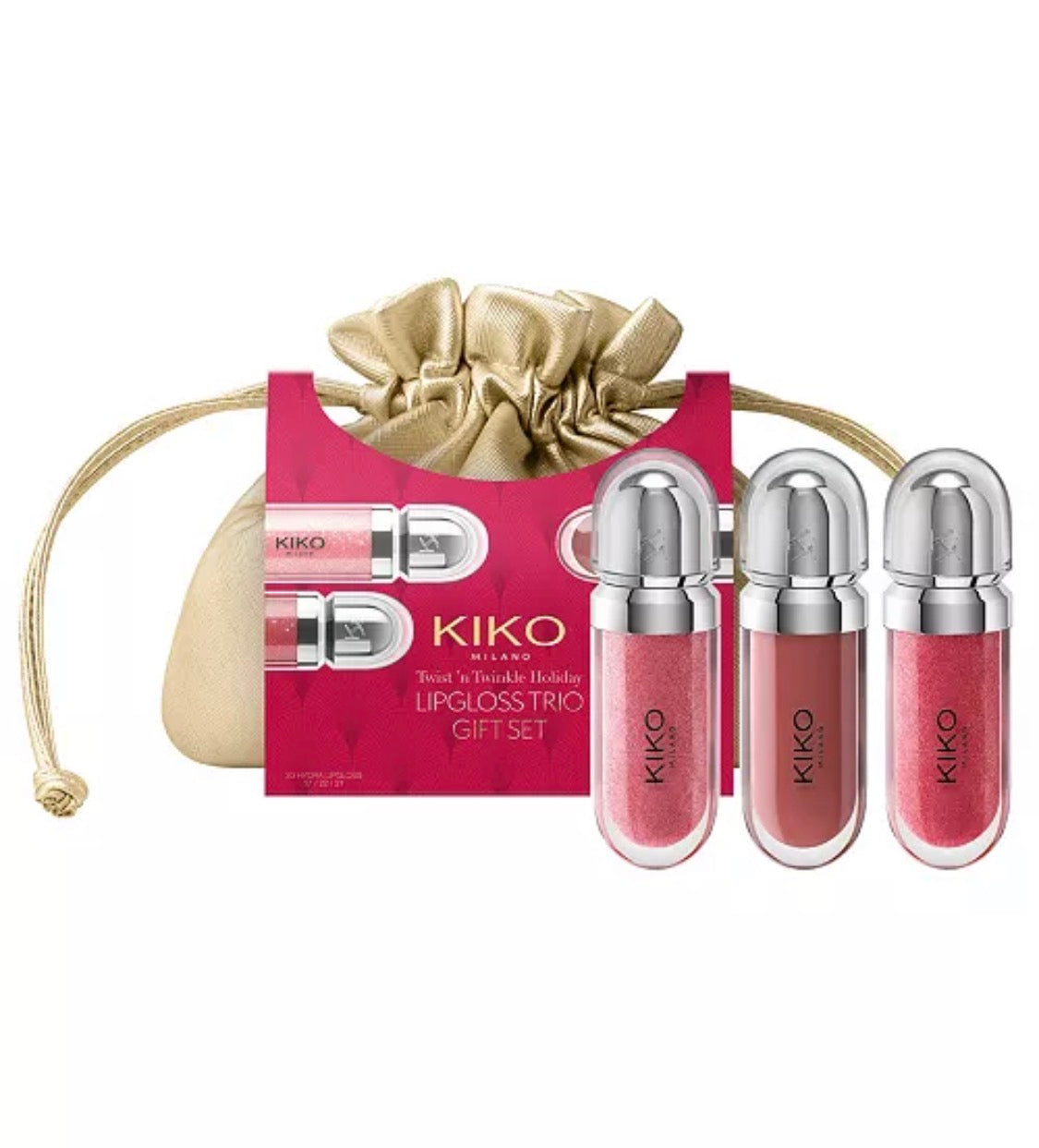KIKO Milano 3-Piece Lip Gloss Trio Gift Set