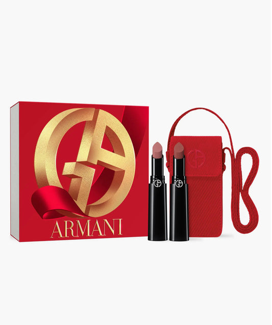 ARMANI BEAUTY, Lip Power Matte Lipstick Duo Gift Set