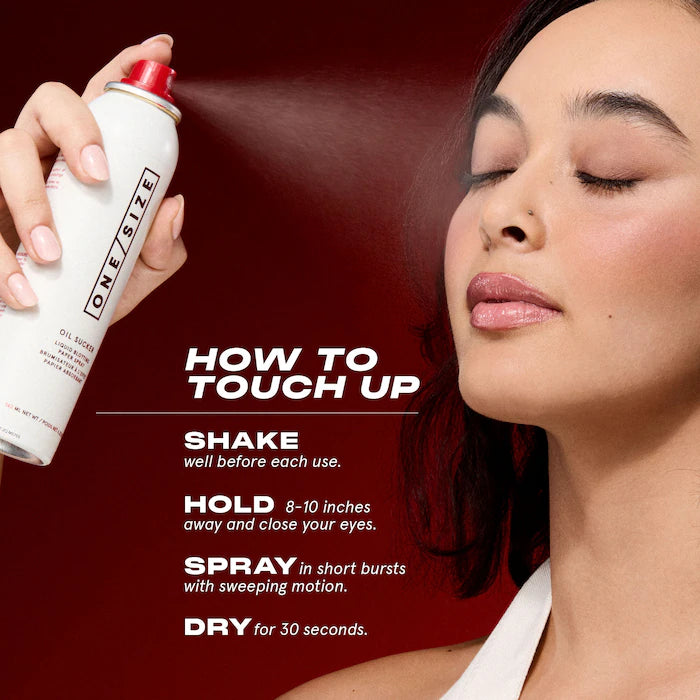 ONE/SIZE by Patrick Starrr, Oil Sucker Liquid Blotting Paper Touch Up Spray