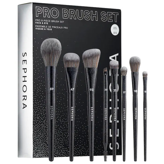 SEPHORA COLLECTION, PRO 8-Piece Face & Eye Brush Set