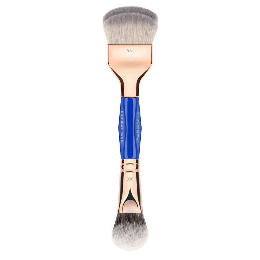 BDELLIUM TOOLS, GOLDEN TRIANGLE DOUBLE-ENDED DOUBLE DOME BLENDER / BDHD BRUSH 3PC. SET