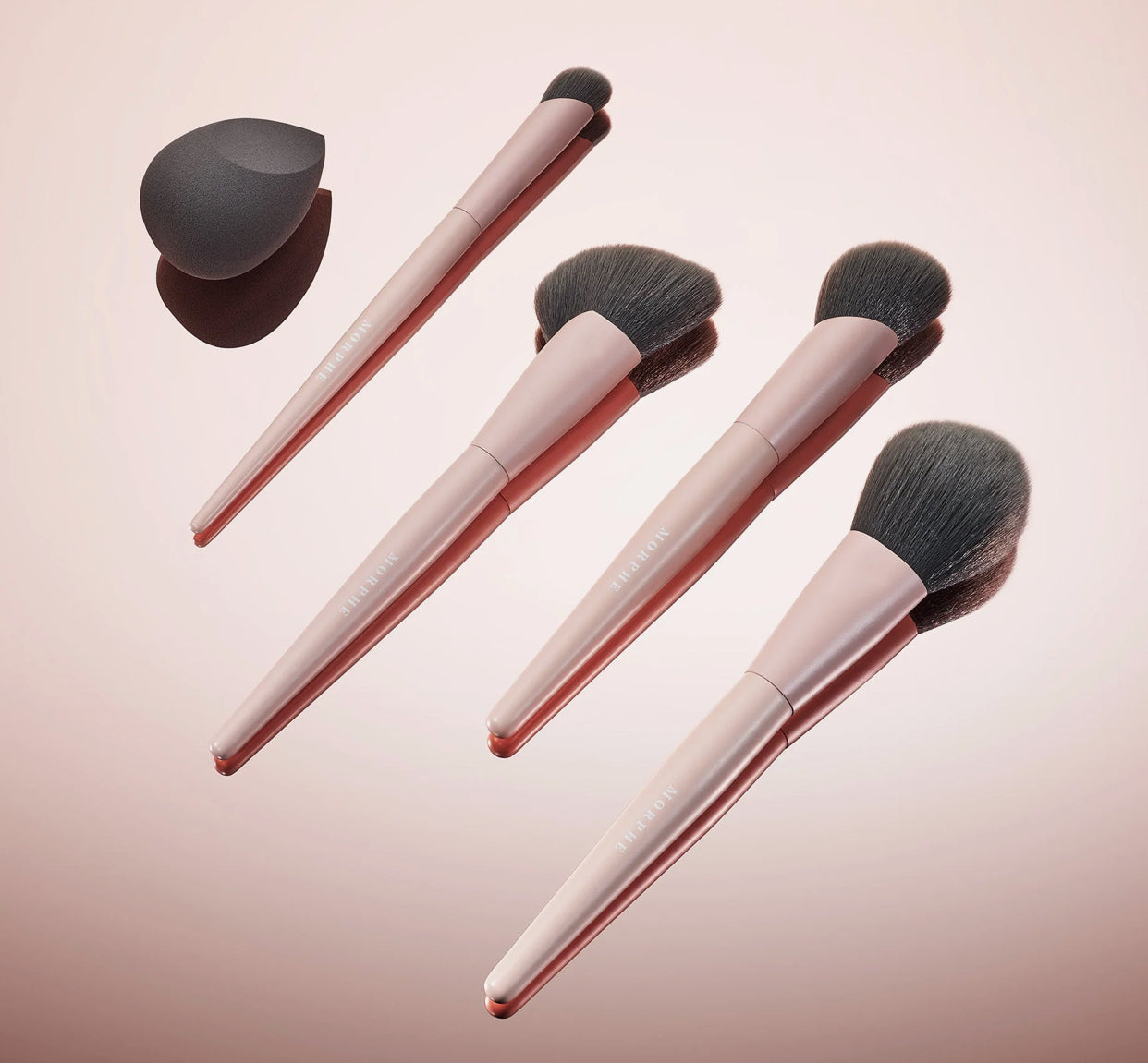 MORPHE, Face Shaping Essentials Bamboo & Charcoal Infused Face Brush Set