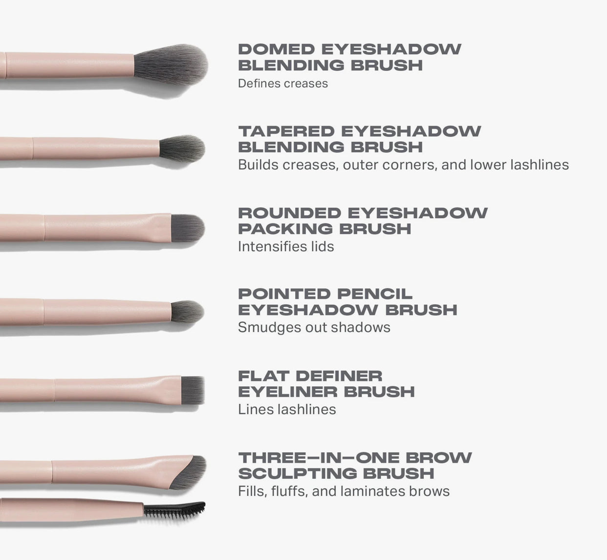 MORPHE, Eye Shaping Essentials Bamboo & Infused Eye Brush Set