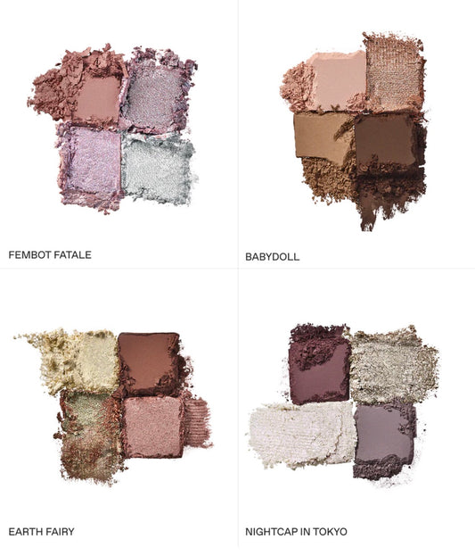 REM BEAUTY, ALL 4 NEW SWEET DREAMS EYESHADOW QUADS