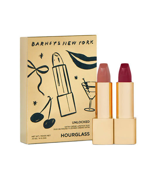 HOURGLASS & BARNEYS NEW YORK - UNLOCKED SATIN CRÈME LIPSTICK DUO