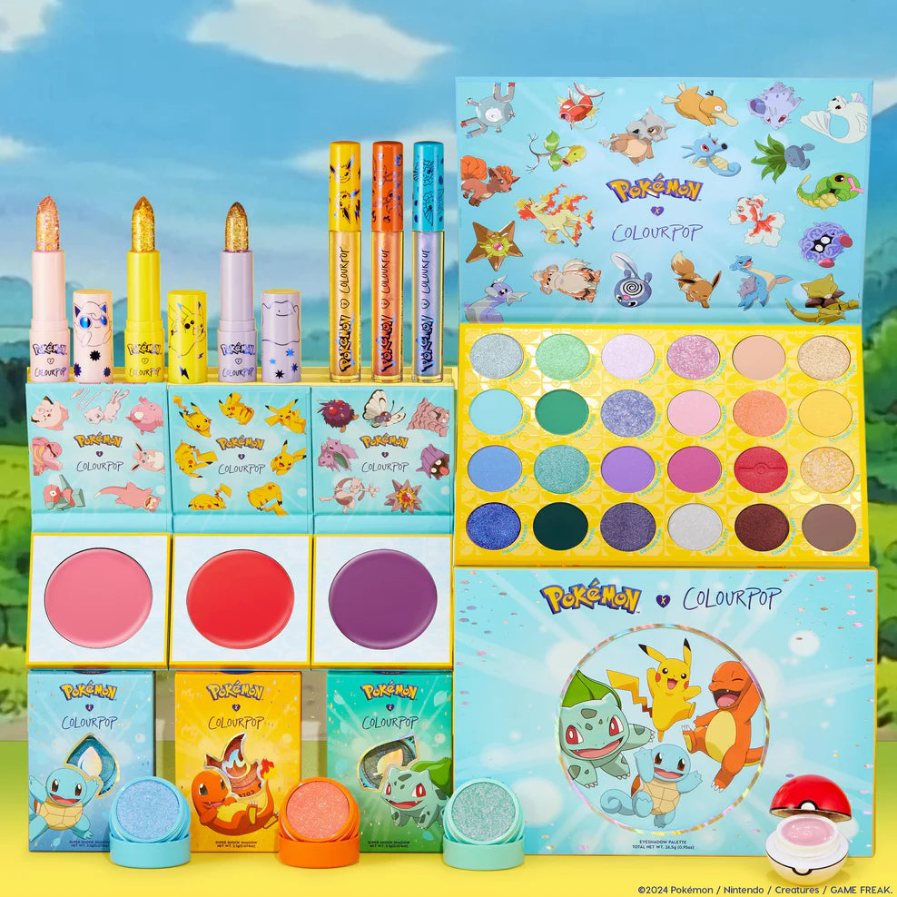 COLOURPOP, pokémon x colourpop collection full collection set, ¡Entrena con estilo!