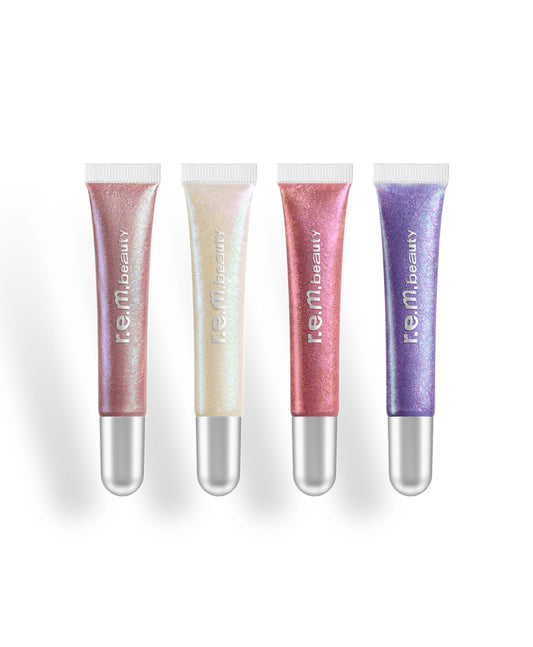 REM BEAUTY, ALL 4 PLUMPING LIP GLOSS BUNDLE