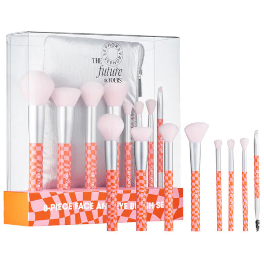 SEPHORA COLLECTION, 8-Piece Face and Eye Brush Set