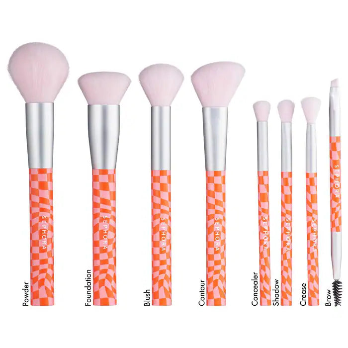 SEPHORA COLLECTION, 8-Piece Face and Eye Brush Set