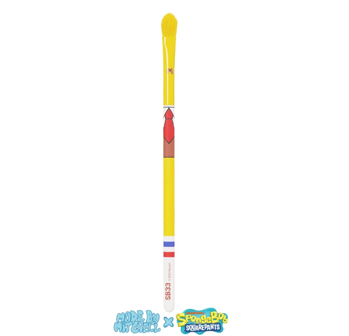 MADE BY MITCHELL, SpongeBob SquarePants - Six Piece Brush Set - Home Sweet Pineapple, Set de 6 brochas para rostro y ojos