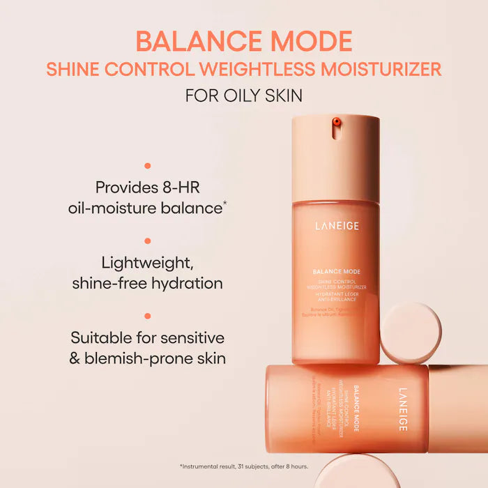 LANEIGE, Reset to Balance Mode Kit - Routine Set for Oily Skin and Pore + Shine Control