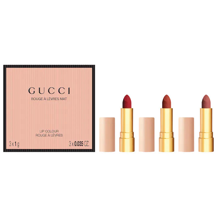 Gucci, Mini 3-Pc. Matte Lipstick Festive Gift Set
