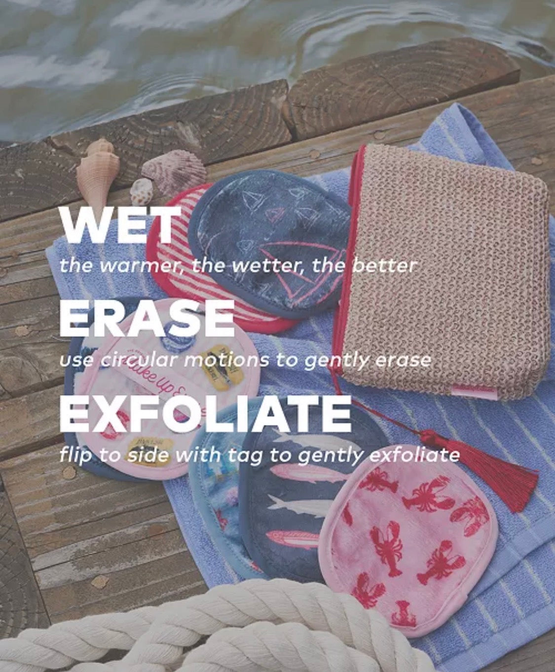 MakeUp Eraser Dockside 7-Days Makeup Wipe Set
