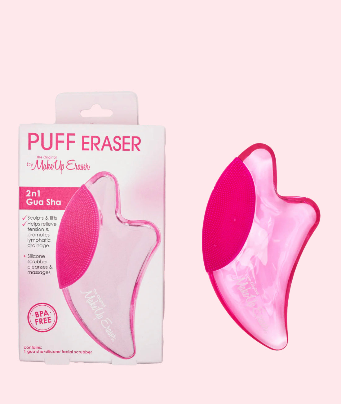 THE ORIGINAL MAKEUP ERASER, PUFF Eraser: 2n1 Gua Sha