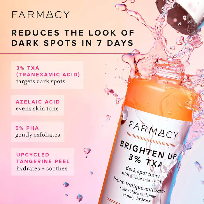 Farmacy Mini Brighten Up 3% TXA Dark Spot Toner with Azelaic Acid