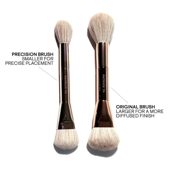 PATRICK TA Dual Ended Precision Blush Brush