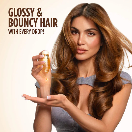 Gisou, Honey Gloss Collagen Drops Hair Oil for Fine to Medium Hair