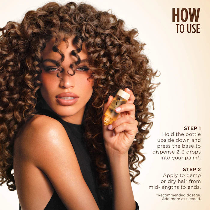 Gisou, Honey Gloss Collagen Drops Hair Oil for Fine to Medium Hair