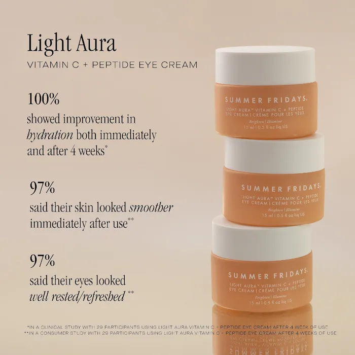 Summer Fridays Light Aura Vitamin C + Peptide Eye Cream