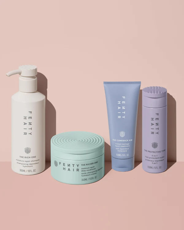 FENTY HAIR, DEEP MOISTURE REPAIR THE MAINTENANCE CREW FULL-SIZE BUNDLE, EL NUEVO EQUIPO DE HAIR