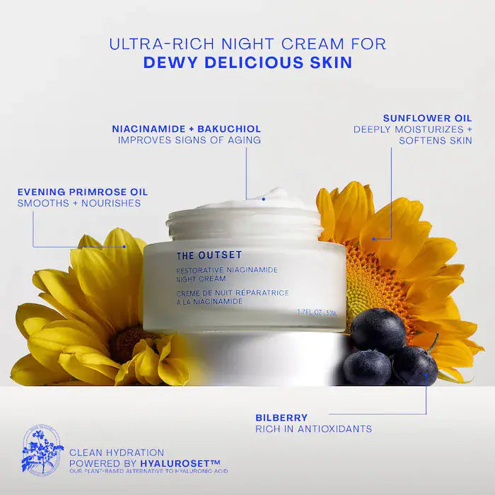 The Outset, Smoothing Eye Cream + Restorative Night Cream Set