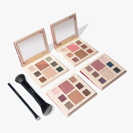 LAURA GELLER, The Party Perfect Kit (6PC) Includes: 4 Palettes, Eyeshadow Brush & Dual-Ended Blush and Bronzer Brush