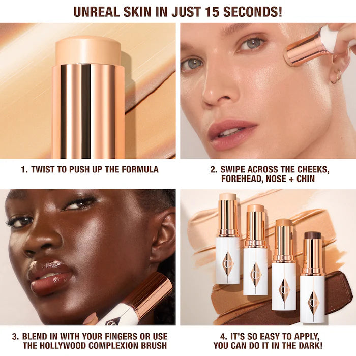 Charlotte Tilbury Unreal Skin Sheer Glow Tint Hydrating Foundation Stick