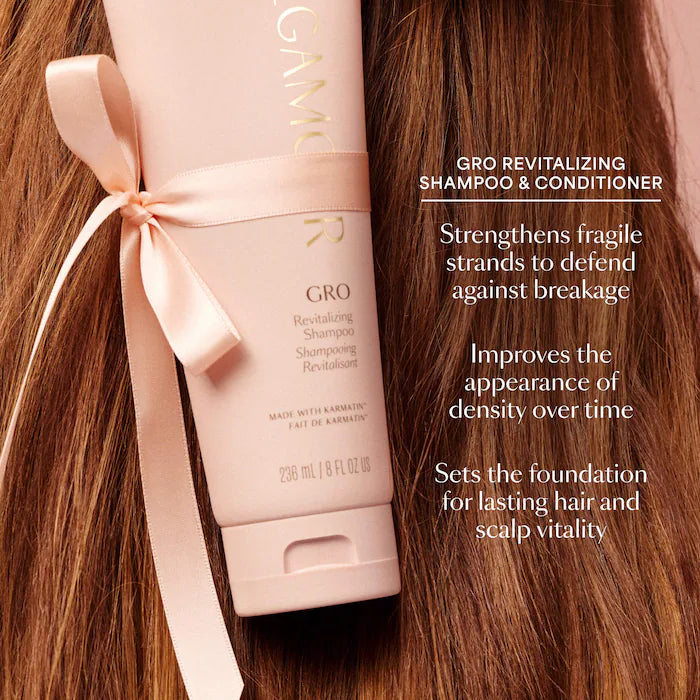 Vegamour GRO Hair Serum and Shampoo & Conditioner Hair Gift Set